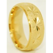 Aliança em Ouro Amarelo 18K  Personalizado Trabalhado.